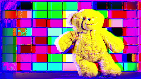 glitched teddy bear