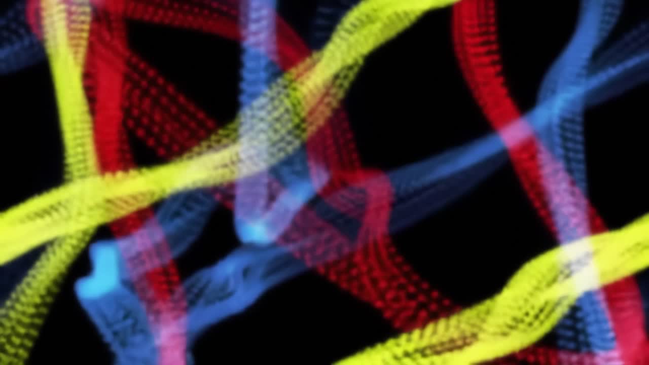 Abstract Colorful Dotted Lines