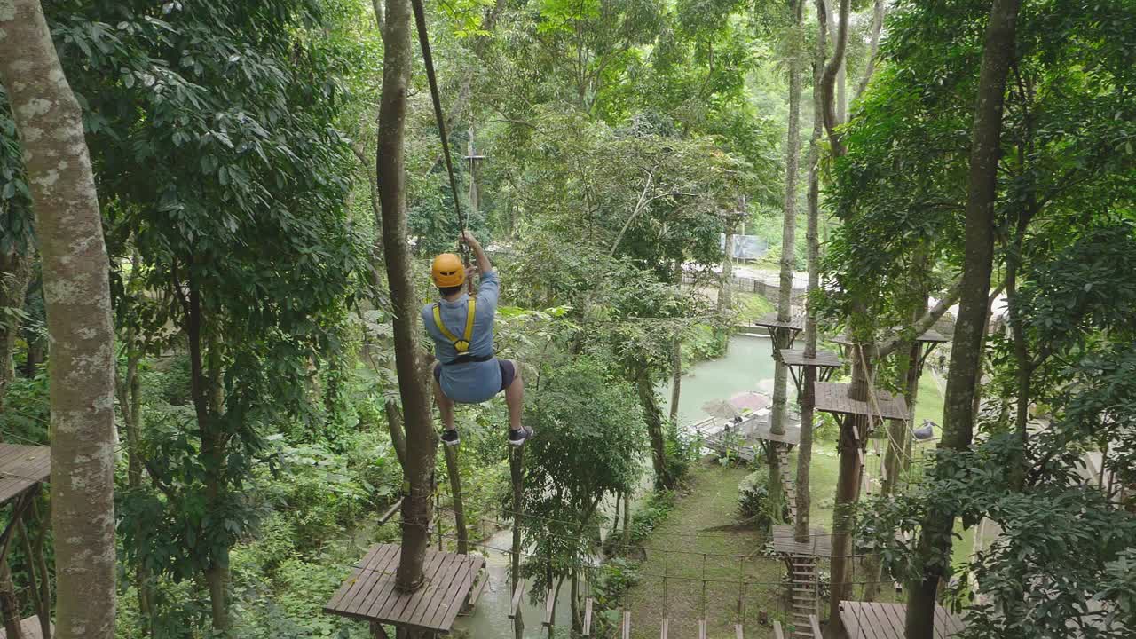 Ziplining Adventure Through Lush Forest Canopy