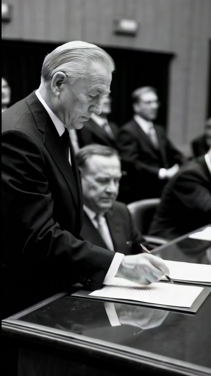 Government Officials Signing Documents