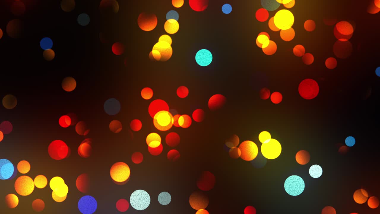 Beautiful blurry lights, computer generated. 3d rendering background with colored bokeh