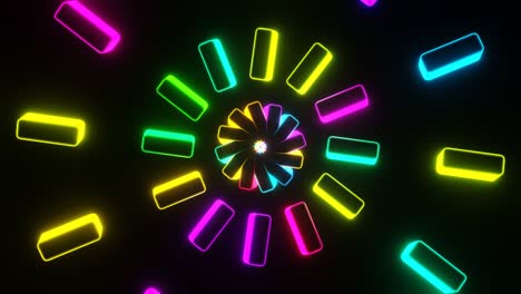 abstract neon shimmering background vj loop