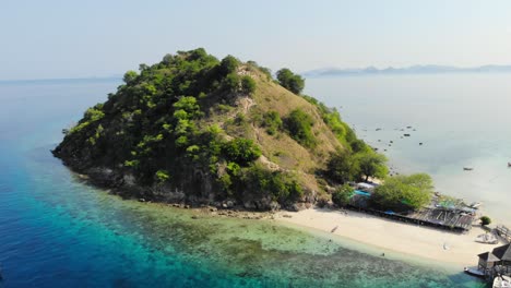 boat at pulau kelor island in east nusa tenggara, indonesia