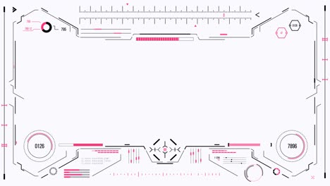futuristic user interface with hud and infographic elements.