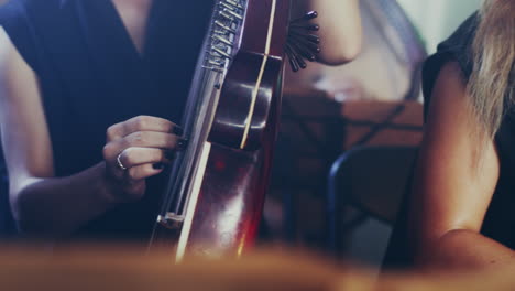 national ukrainian musical instrument. bandura player music