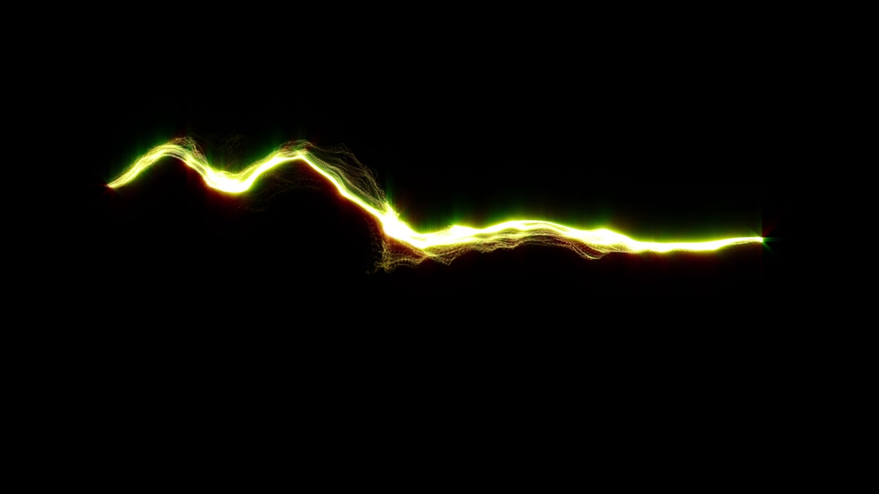 Christmas Glowing Particles Trail Title Reveal Element