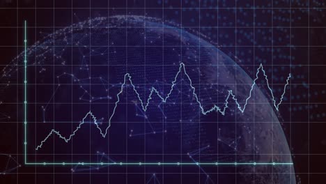 animation of globe over data processing