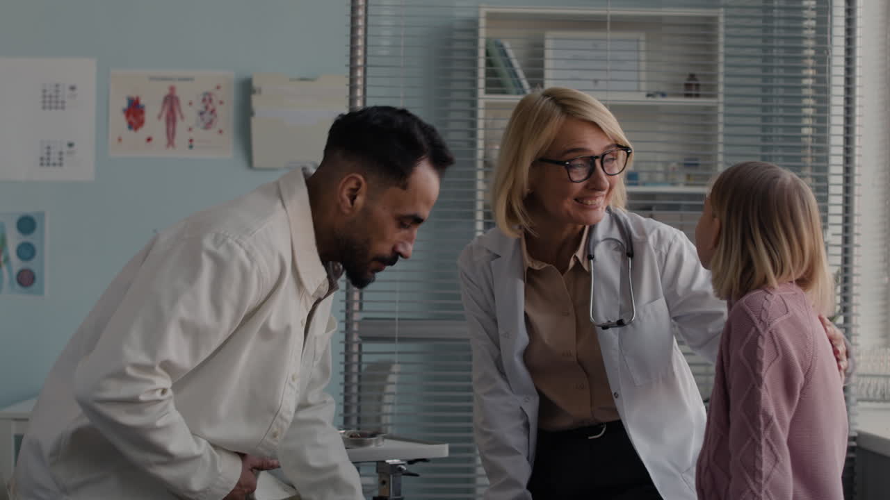 Medical consultation with doctor and patient