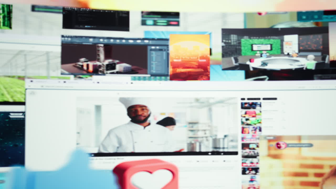 Vertical video Mixed videos mosaic mirroring modern media consumption habits