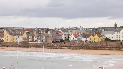 vista panorámica de la playa de elie y los edificios