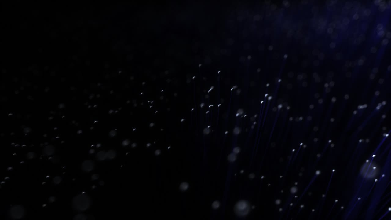 primer plano de fibra óptica