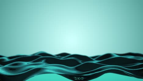 teal liquid waves background