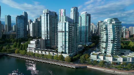 highrise towers along the vancouver waterfront