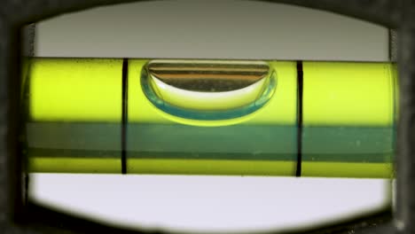 close-up of a bubble level