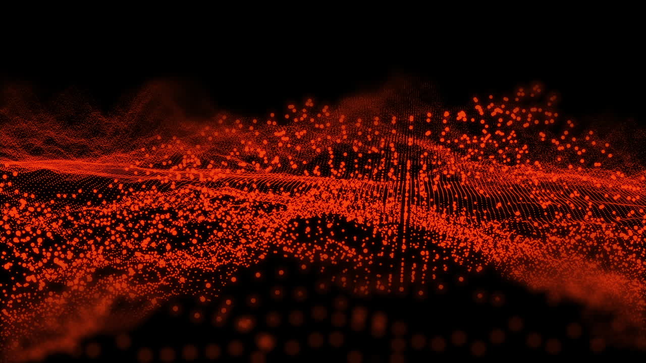 forma de onda de ámbar gráfico de movimiento en 3d