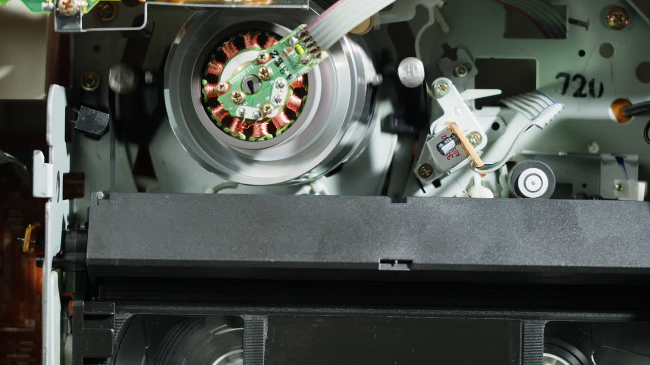 Inside of a Vintage VCR