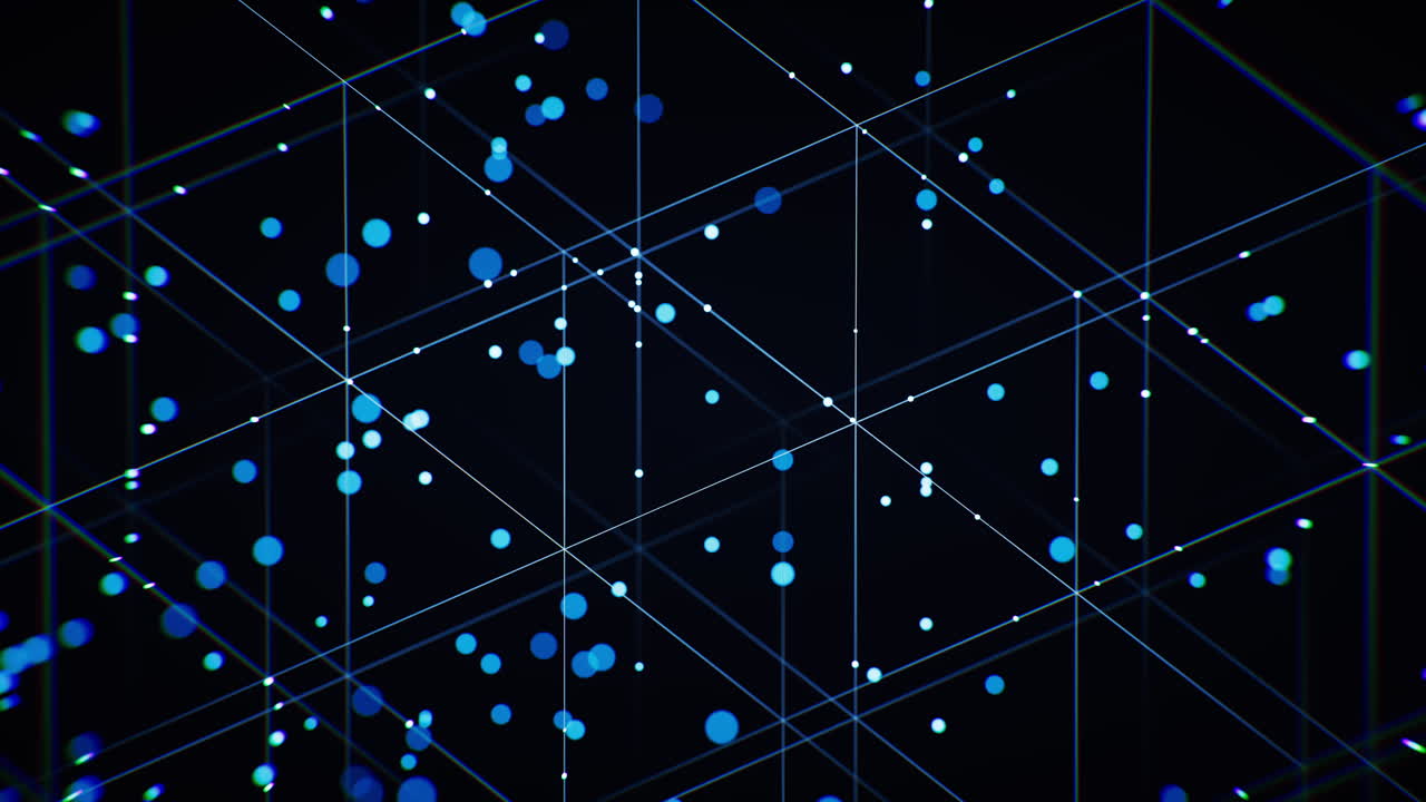 Abstract digital data grid lines background, 3d rendering.