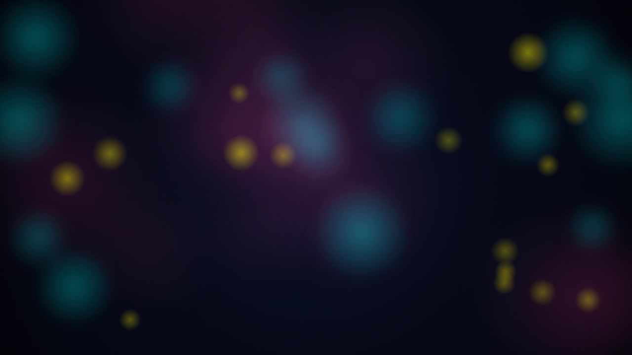 Abstract Motion Background with Floating Glowing Particles