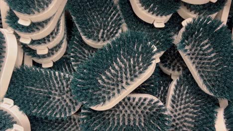 for sale, a collection of several brushes for brushing shoes is stored together