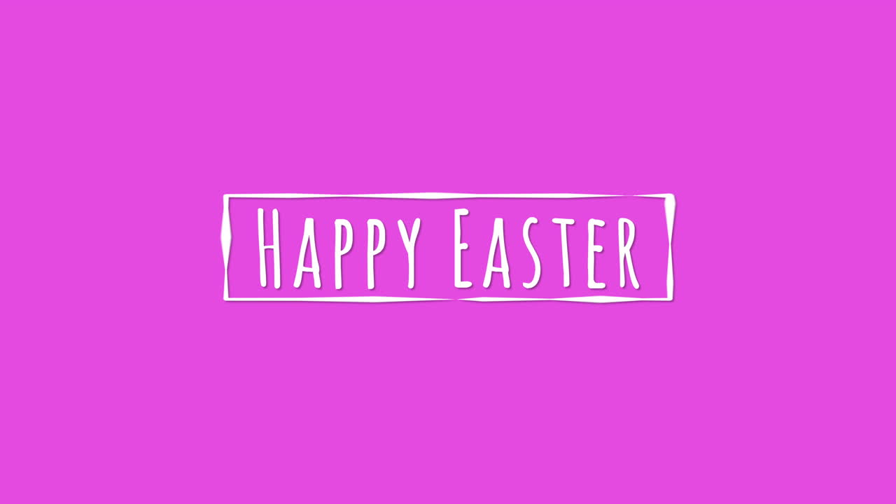 Buona Pasqua in cornice bianca su moderno gradiente rosa