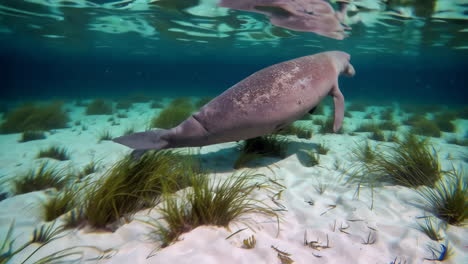 manatee in shallow water