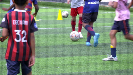 football training for children's in field