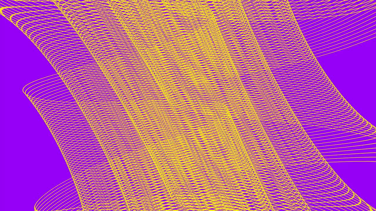 Geometric Neon Orange And Purple Background