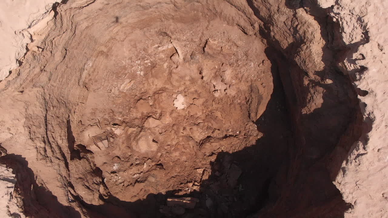 Flying from Inside of a Sinkhole in the Dead sea
