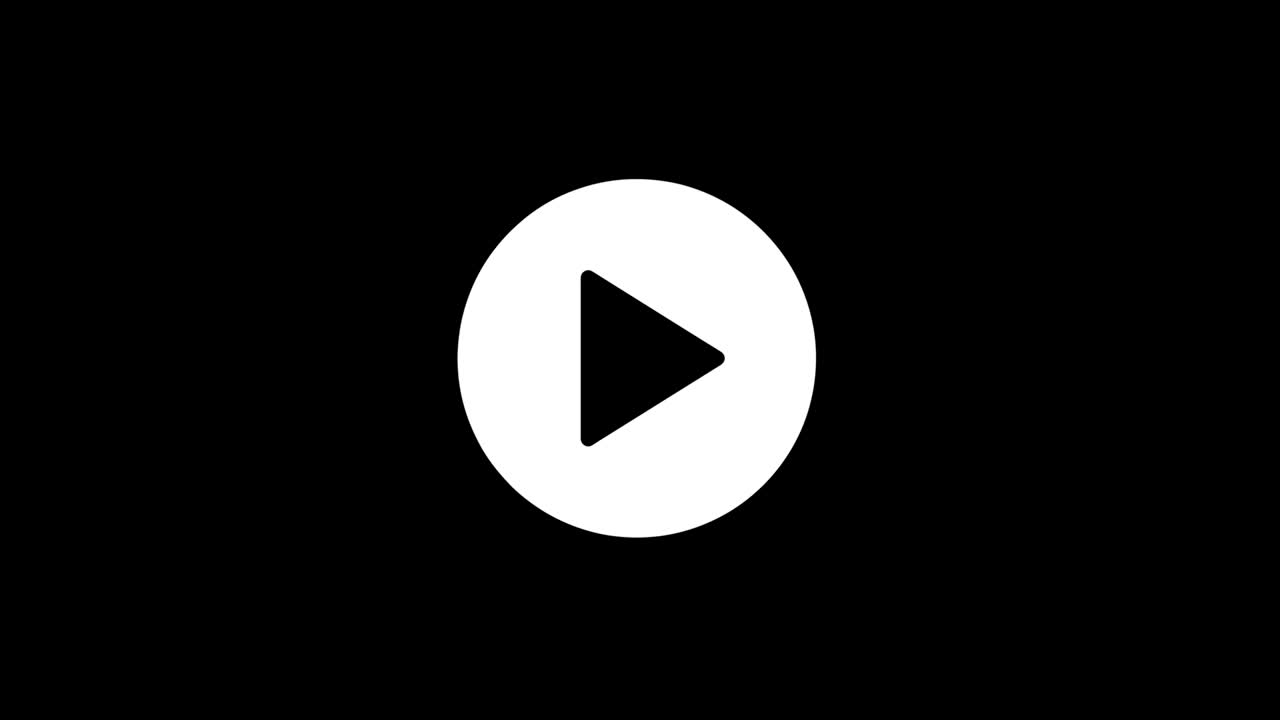 el icono de reproducción de video vintage se movió mala animación de señal.