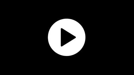 el icono de reproducción de video vintage se movió mala animación de señal.
