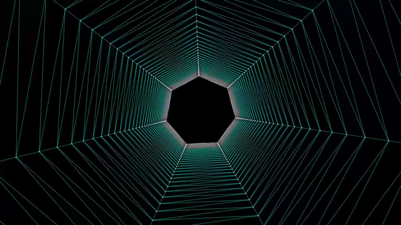 Abstract seamless tunnel motion background 4k