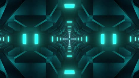 el túnel futurista de neón brillante