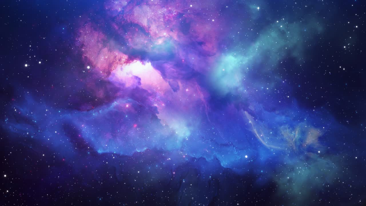 우주에 별들이 있는 깊은 우주 성운