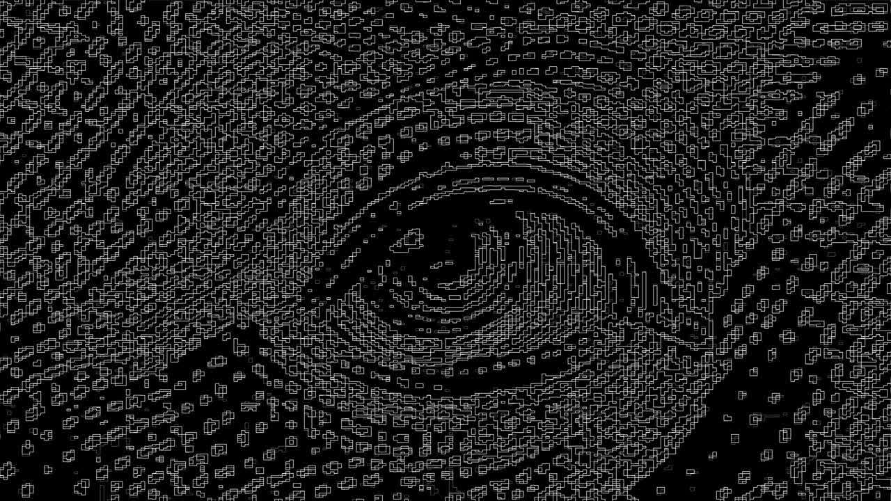 video con un billete de cien dólares procesado a través de inteligencia artificial.