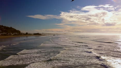 sumner beach, christchurch nueva zelanda en verano