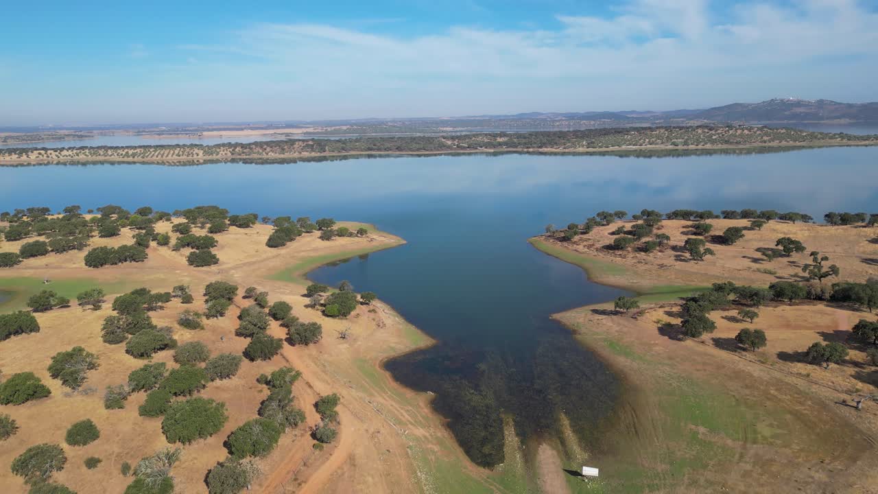 Great lake view at daytime in Portugal