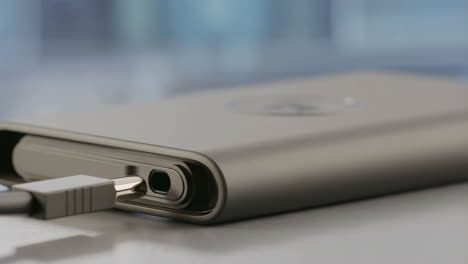 charging a portable power bank
