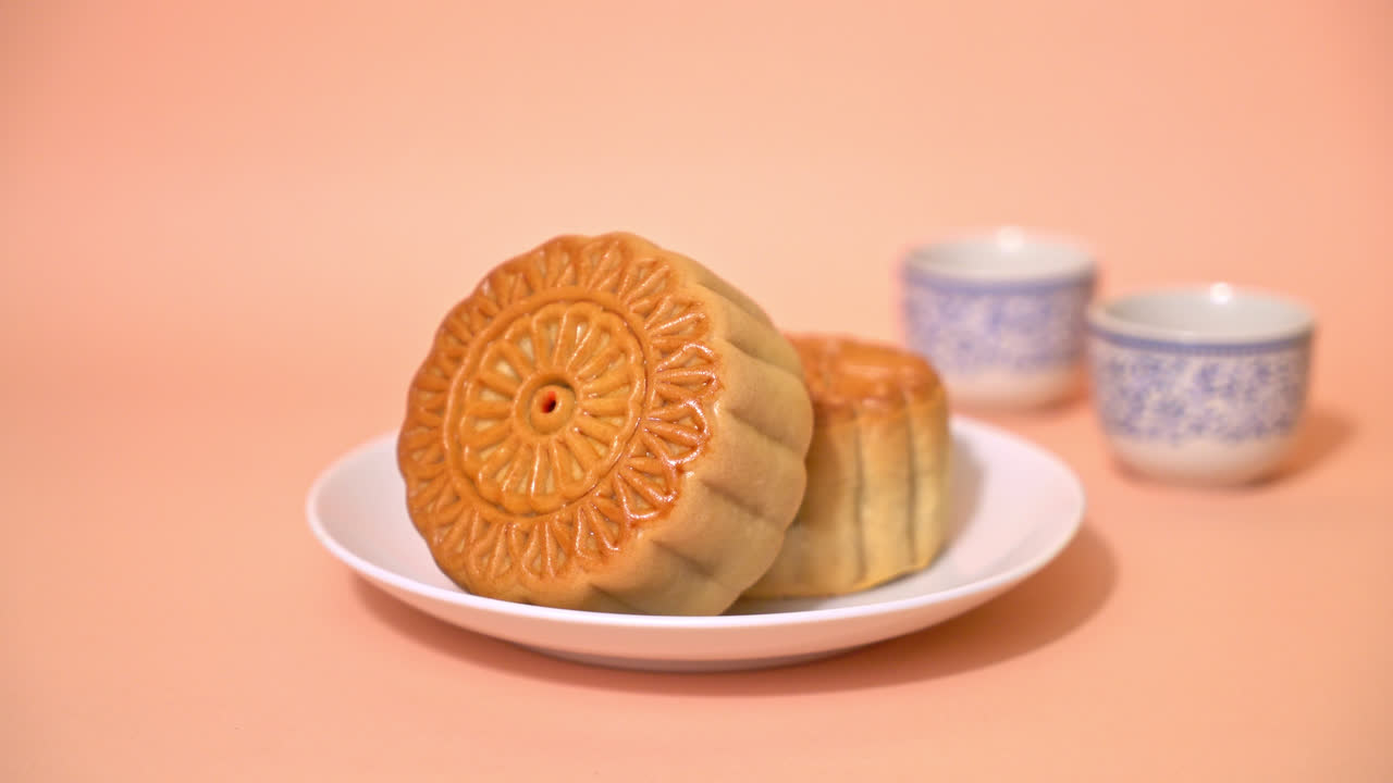 Bolo lunar chinês para o Festival do Meio Outono