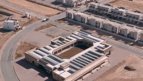 aerial view of bahria housing development in karachi