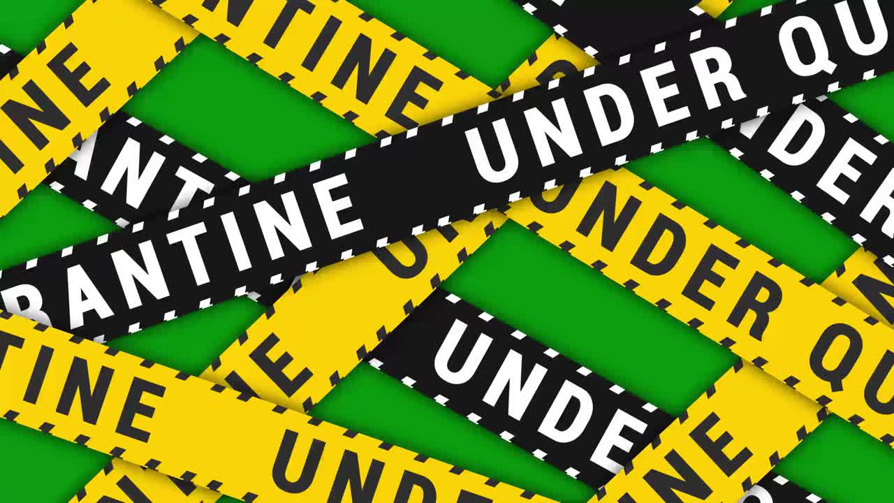 격리 상태에서 운동 애니메이션 타이포그래피