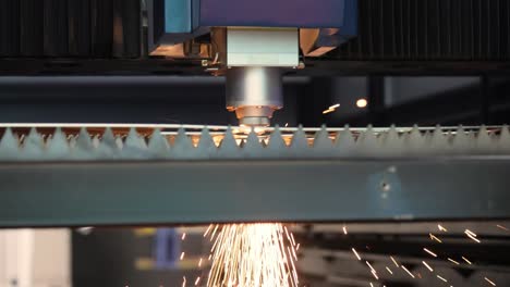 CNC-Laser-cutting-of-metal,-modern-industrial-technology.