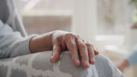 little girl holding hands with grandmother child showing compassion for granny enjoying love from granddaughter family support concept unrecognizable people 4k