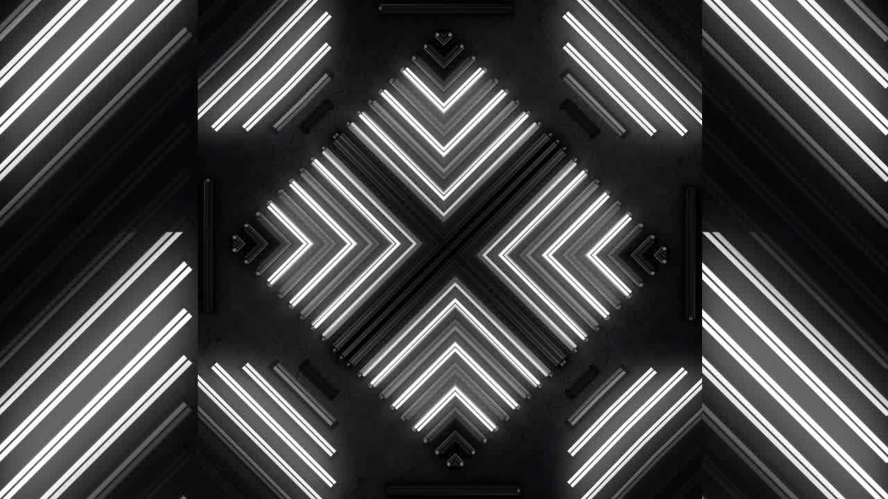 Motivo Geometrico Astratto al Neon