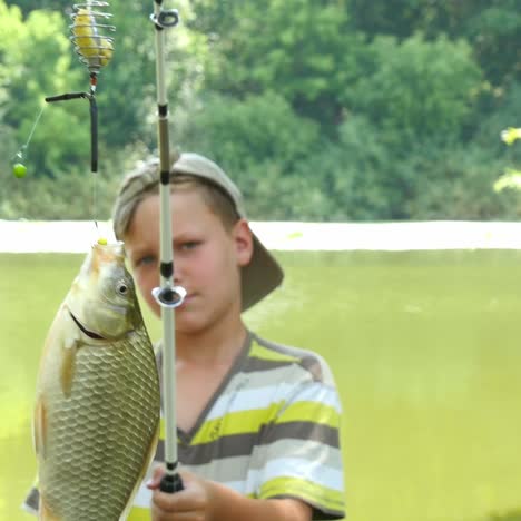 boy fishing