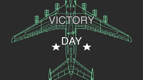 Victory-Day-with-airplane-and-stars