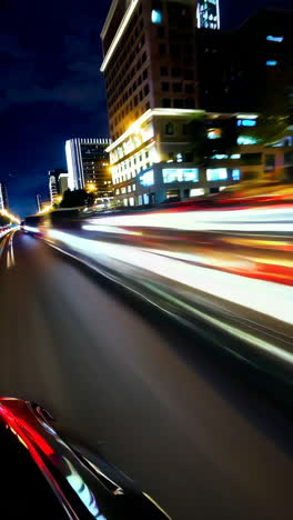 viaje nocturno por la ciudad