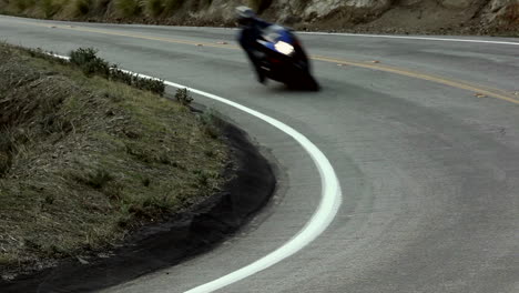 motorcycle on a winding mountain road