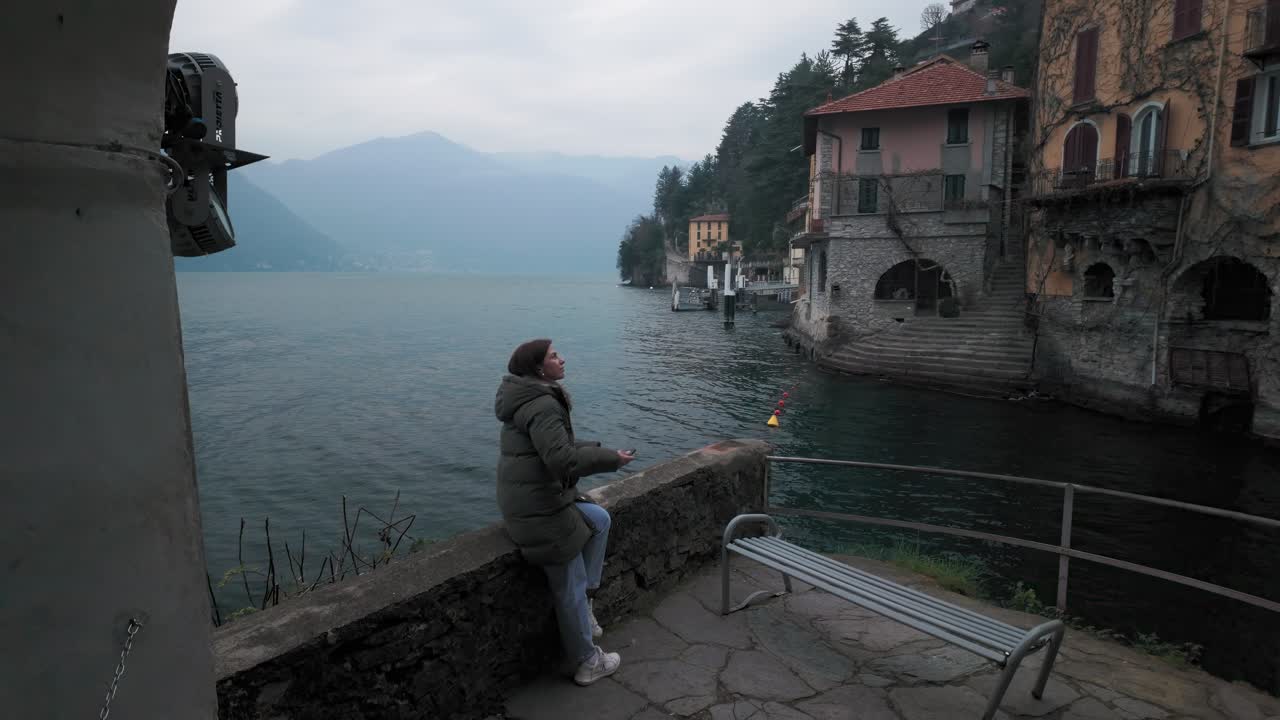 Nesso village in Lake Como, Italy