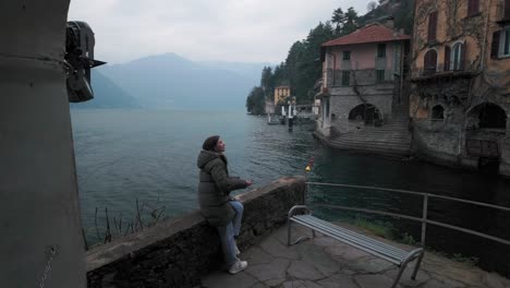nesso village in lake como, italy