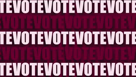 vote text on background, red and white stripes color, elections in usa, loop animation